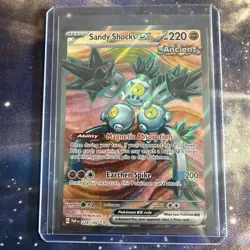 Pokemon TCG Sandy Shocks EX Paradox Rift Holo Ultra Rare Card 228/182 - Image 1