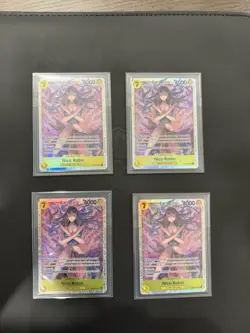 Nico Robin EB03-055 SR Foil English One Piece TCG Card Mint x4 Play set - Image 1