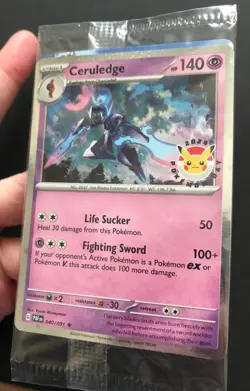 Ceruledge 040/091 Pokemon Day 2024 Pokemon Card PROMO HOLO NEW SEALED - Image 5