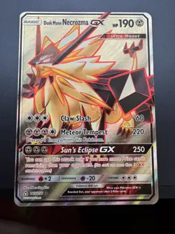 Pokemon Card Dusk Mane Necrozma GX Ultra Prism Full Art 145/156 024 NM #145 - Image 1