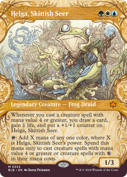 Helga, Skittish Seer - 332 - BLB - Near Mint - MTG - Image 1