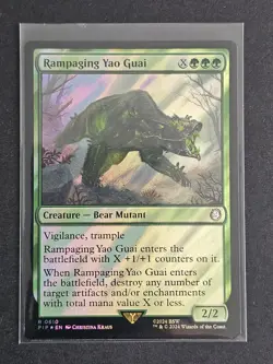 MTG Rampaging Yao Guai (Surge Foil) R 0610 Universes Beyond: Fallout - Image 1