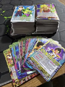 Dragon Ball Super Fearsome Rivals 200 Card Holo Lot With Leaders - Image 1