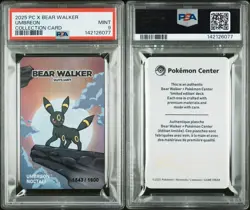 Pokemon Umbreon Pokemon Center X Bear Walker Collection Card PSA 9 - Image 3