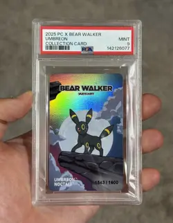 Pokemon Umbreon Pokemon Center X Bear Walker Collection Card PSA 9 - Image 4