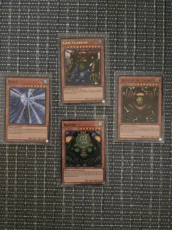 YuGiOh Complete Metal Raiders 4 Card Holofoil Gate Guardian Set MRD-EN000 - Image 1