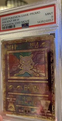 Pokemon 2000 Movie Ancient Mew Holo PSA 9 Mint Card Promo - Image 2