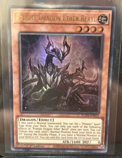 Primite Dragon Ether Beryl ULTRA RARE 1st Edition SUDA-EN015 Yu-Gi-Oh - Image 1