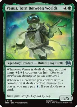 ~ Venus, Torn Between Worlds ~ NM Foil ~ Teenage Mutant Ninja Turtles ~ MTG ~ - Image 1