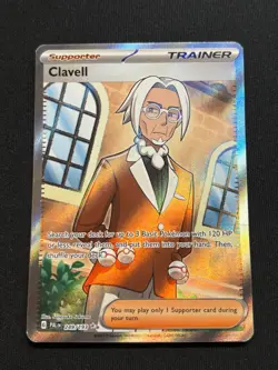 Pokemon Card Clavell 249/193 Paldea Evolved Ultra Rare Full Art Trainer - Image 1