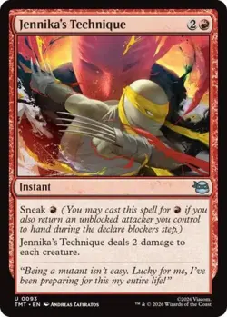 ~ Jennika's Technique ~ NM Foil ~ Teenage Mutant Ninja Turtles ~ MTG ~ - Image 1
