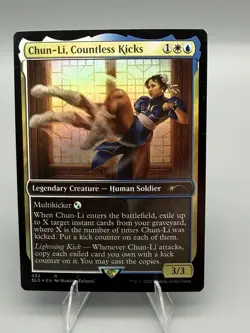 MTG English Chun-Li, Countless Kicks NM Foil Secret Lair - Image 1