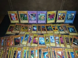 Vintage Yu-Gi-Oh TCG Card Lot Of 190+ Unlimited Edition Cards With Tin - Image 3