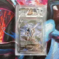 Pokemon TCG Arceus v Card 166/172 Brilliant Stars Ace 10 - Perfect Subgrades - Image 1