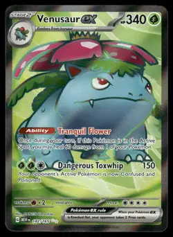 Pokemon Cards Venusaur ex 182/165 151 Ultra Rare NM - Image 1