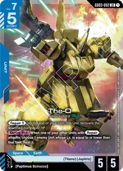 GUNDAM CARD GAME GD03-002 THE-O (LR) FOIL CARD - STEEL REQUIEM - Image 1