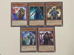 Yugioh - Skilled Magician Set Dark Blue Brown White Red NM - Plus Free Holo A - Image 1
