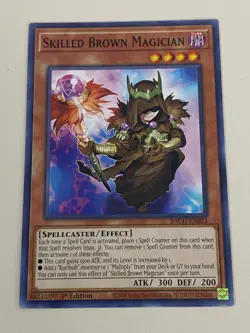 Yugioh - Skilled Magician Set Dark Blue Brown White Red NM - Plus Free Holo A - Image 2