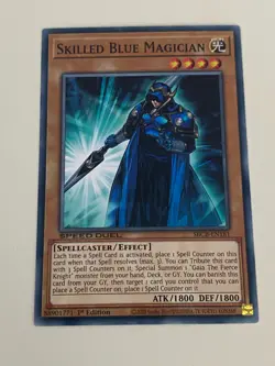 Yugioh - Skilled Magician Set Dark Blue Brown White Red NM - Plus Free Holo A - Image 3