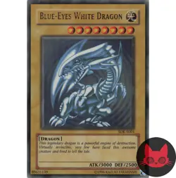 Yugioh Blue-Eyes White Dragon SDK-E001 Ultra Rare MP - Image 1