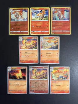 8 Rapidash Pokemon Card Collection SWSH SV Reverse Holo Rare PTCG A1 - Image 1