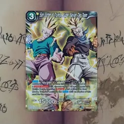 Dragon Ball Super Card Game, Son Goten & Trunks Super Saiyan Tag Team EX14 Holo - Image 1