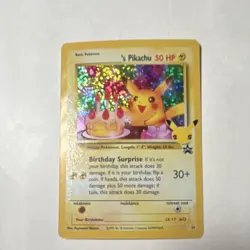 Pokemon ______'s Pikachu Wotc Promo Holo Card 24/53 50 HP English TCG - Image 1