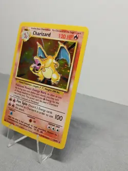 Pokemon TCG Charizard Holo Card Rare #4/102 1999 Base Set Vintage Nice Card!1999 - Image 5