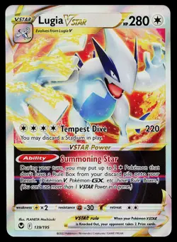 Pokemon Card - Lugia VSTAR Silver Tempest 139/195 Ultra Rare - Image 1