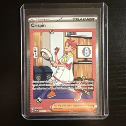 Pokemon TCG Crispin Trainer Prismatic Evolutions Card 171/131 Full Art Ungraded - Image 1