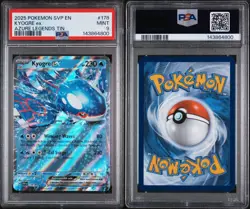 2025 POKEMON AZURE LEGENDS TIN PROMO SVP #178 KYOGRE EX Graded 9 - Image 3
