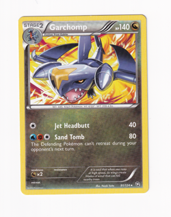 Garchomp 91/124 Dragons Exalted 2012 Regular Non Holo Pokemon Light Played LP - Image 1