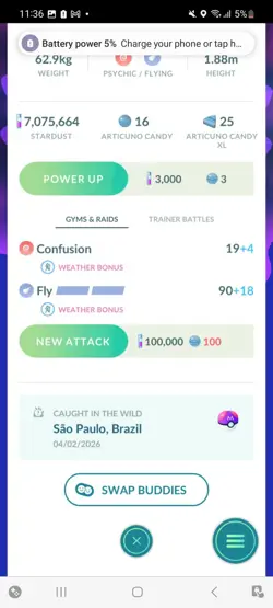 Pokemon Go Legendary Galerian Articuno ( Normal ) - Image 2