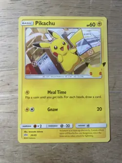 2021 Pokemon Pikachu - 25/25 Non Holo - 25th Anniversary McDonalds Promo NM+ - Image 1