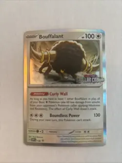 Pokemon TCG Bouffalant SVP136 Black Star Promo Stellar Crown Pre Release NM - Image 1