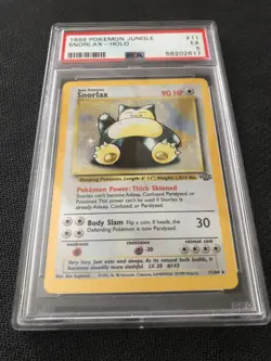 1999 Pokemon Jungle Snorlax Holo #11 - PSA 5 EX - Image 3