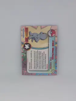 1999 Topps Pokemon TV Black Logo Flames Foil Machop #66 - Image 2