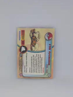 1999 Topps Pokemon TV Black Logo Flames Foil Arcanine #59 - Image 2