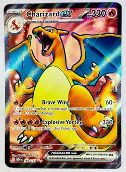 Charizard ex 183/165 Sv: Scarlet & Violet 151 Holo NM Pokemon - Image 1