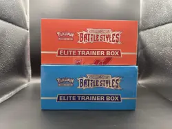 Pokemon Battle Styles ETB Lot of 2 (Red & Blue) NEW FACTORY SEALED Elite Trainer - Image 5