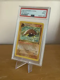 Kabuto Fossil PSA 9 1999 Vintage 1st Edition 50/62 Pokemon TCG - KABUTO KING 👑 - Image 1