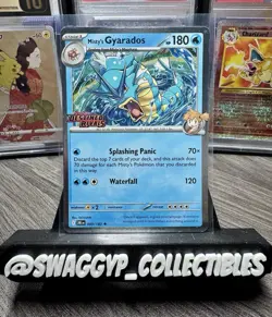 ◓Misty's Gyarados 049/182 Destined Rivals - Pokemon Prerelease Stamped Holo*NM◓ - Image 1