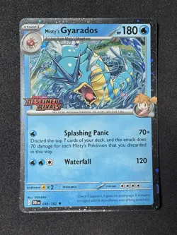 ◓Misty's Gyarados 049/182 Destined Rivals - Pokemon Prerelease Stamped Holo*NM◓ - Image 2
