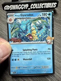 ◓Misty's Gyarados 049/182 Destined Rivals - Pokemon Prerelease Stamped Holo*NM◓ - Image 4