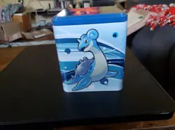 NEW & SEALED - 2022 Pokemon TCG WATER STACK'EM HIGH Tin w/3 Packs & Coin - Image 1