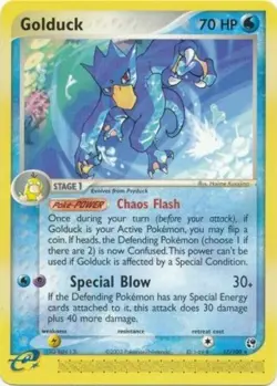 1x Golduck - 17/100 - Rare Lightly Played Pokemon EX - Sandstorm - Image 1