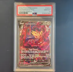 Pokemon Crown Zenith Zamazenta V GG54/GG70 Ultra Rare Holo Full Art PSA 10 - Image 1