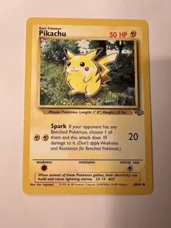 Pokemon TCG Pikachu Regular 60/64 Jungle Near Mint Condition - Image 1