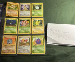 1999 Pokemon JUNGLE NON HOLO COMPLETE SET Unlimited Edition 17-64 LP-NM - Image 3