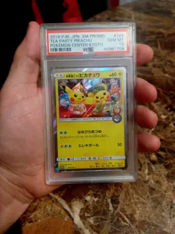 2019 P.M. JPN. SM PROMO Tea Party Pikachu Pokemon Center Kyoto PSA 10 - Image 1